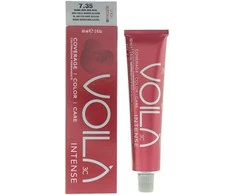 Intercosmo Voilà 3C Intense Permanent Hair Dye 7.35 Medium Golden Mahogany Skirtas šviesiems plaukams, 60 ml