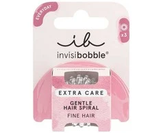 Invisibobble plaukų gumytės „Extra Care Crystal Clear“, 3 vnt.