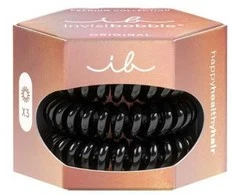 Invisibobble plaukų juosta Original Premium True Juodas 3 vnt.