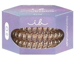 Invisibobble plaukų gumytės Slim Premium Bronze me Pretty 3 vnt.