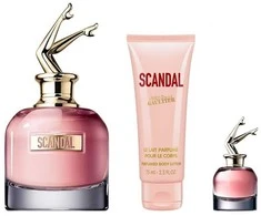 Jean Paul Gaultier Scandal rinkinys moterims (EDP, 80 ml + EDP, 6 ml + kūno losjonas, 75 ml)