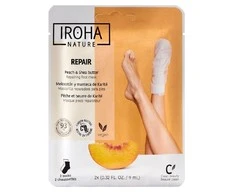 Kaukė pėdoms Iroha Repairing Peach Foot Socks su persikų ekstraktu, 1 pora