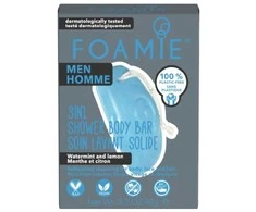 Kietasis prausiklis vyrams Foamie 3 in 1 Shower Body Bar For Men Seas the Day, su mėtomis ir citrina