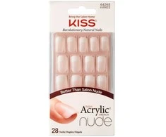 KISS Akriliniai nagai - prancūziškas manikiūras natūraliam įvaizdžiui Salon Acrylic French Nude 64268 28 vnt.