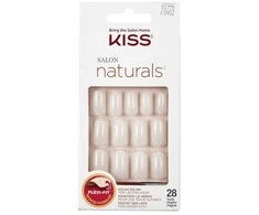 KISS Natūralūs nagai, tinkami lakavimui 65996 Salon Naturals (Nagai) 28 vnt.