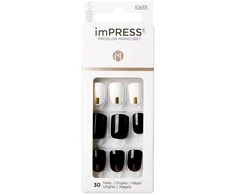 KISS Lipnūs nagai imPRESS Nails Midnight Drive 30 vnt.
