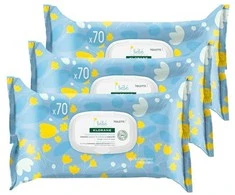 Klorane Baby švelnios valymo servetėlės Calendula 3x70 vnt