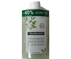 "Klorane" itin švelnus avižų šampūnas 2x400ml
