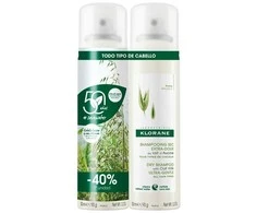 Klorane Sausas šampūnas With Oat Milk DUPLO 2x, 150 ml