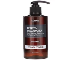 Kundal Honey &amp; Macadamia Baby Powder Natural Moisturizing Šampūnas plaukų šampūnas, 500 ml