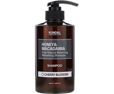 Kundal Honey &amp; Macadamia Cherry Blossom Natural Moisturizing Šampūnas plaukų šampūnas, 500 ml