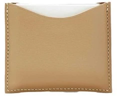 La Bouche Rouge Camel Leather Compact Case