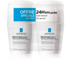 La Roche-Posay 24H Physiological Roll-On Dezodorantas rutulinis dezodorantas, 2 x 50 ml