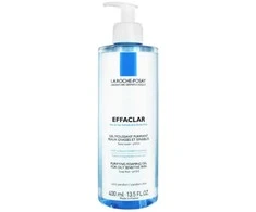 La Roche Posay Effaclar Purifying Foaming Gel Putojantis valomasis gelis riebiai ir jautriai odai, 400 ml