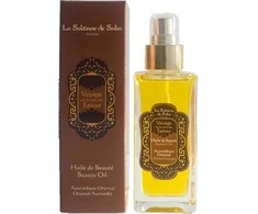 La Sultane de Saba Oriental Ayurvedic Scented Beauty Oil (gintaras, vanilė, pačiulis) grožio aliejus, 200 ml