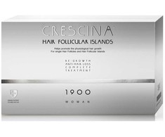 Labo Crescina Follicular Islands 1900 For Growth Stimulation Ampoules Treatment Serum For Scalp For Women 10 +10 vnt.