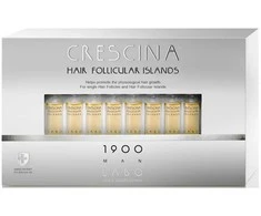 Labo Crescina Follicular Islands 1900 For Growth Stimulation Ampoules Treatment Serum For Scalp For Men 10 +10 vnt.