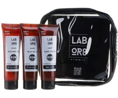 LABOR8 Hemp rinkinys (rankų kremas, 75 ml + kūno balzamas, 75 ml + dušo gelis, 75 ml)