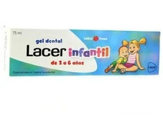 "Lacer" kūdikių braškių skonio gelis dantukam 75ml