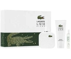 Lacoste L.12.12 Blanc Men Eau De Toilette Purškiklis, 100 ml Set 3 Pieces