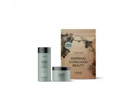 „Lakme Teknia“ kelioninis rinkinys „Organic Balance“: šampūnas, 100 ml + priemonės, 100 ml