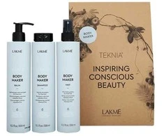 Lakme Tkn Retail Pack Body Maker: Šampūnas, 300 ml + Balm, 300 ml + Mist, 300 ml