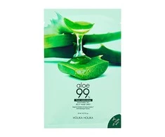 Holika Holika Aloe 99% Soothing Gel Jelly Mask Sheet raminanti veido odą lakštinė veido kaukė su alaviju, 23 ml