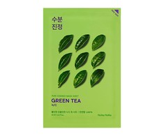 Holika Holika Pure Essence Mask Sheet - Žalias Tea lakštinė veido kaukė su žaliosios arbatos ekstraktu, 20 ml