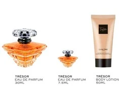Lancome Tresor Giftset rinkinys moterims (EDP, 30 ml + EDP, 7.5 ml + kūno losjonas, 50 ml)