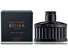 Laura Biagiotti Roma Uomo Nero Estremo Intense EDP parfumuotas vanduo vyrams, 75 ml