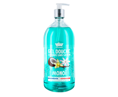 Les Petites Bains de Provence Monoi Dušo želė For Body Face &amp; Hair For Sensitive Skin, 1000 ml