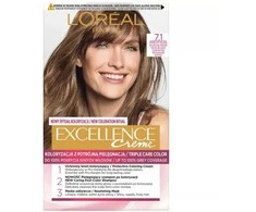 L'Oreal Paris Excellence Creme 7.1 Ash Skirtas šviesiems plaukams