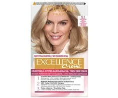 L'Oreal Paris Excellence Creme 9.1 labai šviesus pelenų blondinas