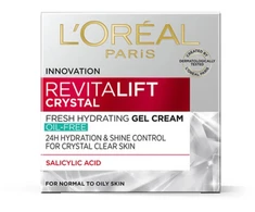 L'Oreal Paris Revitalift Crystal Hydrating Gel Kreminis For Face &amp; Neck, 50 ml