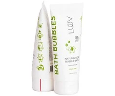 LUUV Kids Natural Pear Vonios putos kriaušių kvapo vonios putos vaikams, 200 ml