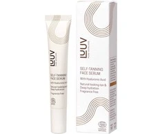 LUUV Self-Tanning Face Serum savaiminio įdegio veido serumas su hialurono rūgštimi, 20 ml
