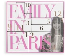 Dekoratyvinės kosmetikos advento kalendorius Makeup Revolution X Emily In Paris 12 Jours De Paris, 12 dalių