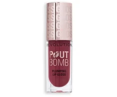 Makeup Revolution Pout Bomb Rosewood Rose Plump Lūpų blizgis Rosewood Rose 4.6 ml