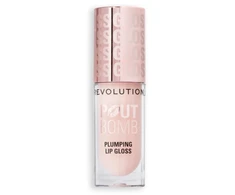 Makeup Revolution Pout Bomb Vegan Plumping Lūpų blizgis Milky Sheer Holo 4.6 ml