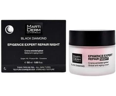 Martiderm Juodas DIAMOND Epigence Expert Night Repair Kreminis naktinis veido kremas, 50 ml