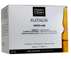 MARTIDERM Photo Age HA+ veido ampulės prieš fotosenėjimą su hialurono rūgštimi, 10 amp., 2 ml.