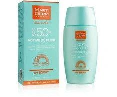 Martiderm Sun Care Active [D] Fluid SPF 50+ intensyvaus poveikio fluidinis veido kremas nuo saulės, 50 ml