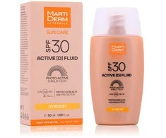 Skystos tekstūros veido fotoprotektorius Martiderm Sun Care Active Fluid Spf30 50ml