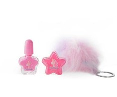 MARTINELIA Little Unicorn kosmetikos rinkinys, nagų lakas, lūpų balzamas, pakabukas raktams