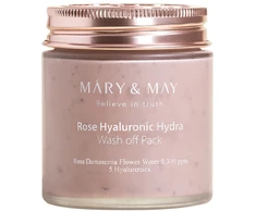 Mary &amp; May Rose Hyaluronic Hydra Wash Off Pack nuplaunama drėkinanti veido kaukė, 125 g