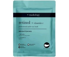 maskology RETINOL + VITAMIN-C Professional Under Eye Mask paakių kaukė, 3 poros