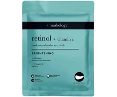 maskology RETINOL + VITAMIN-C Professional Under Eye Mask paakių kaukė, 3 poros
