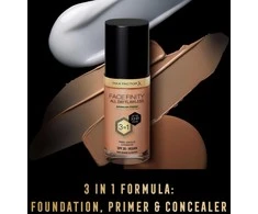 Max Factor Facefinity All Day Flawless makiažo pagrindas moterims 30 ml, spalva: N45 Warm Almond