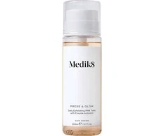 Medik8 Press &amp; Glow Daily Exfoliating PHA Tonikas šveičiamasis veido tonikas, 200 ml