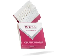 Men Rock Styptic Matches Kraujavimą stabdantys degtukai, 20 vnt.